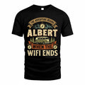 ALBERT TT898-K6-229 – Personalized Funny Camping Quote Apparel “The Adventure Begins When The WiFi Ends”