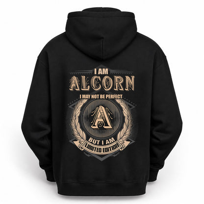 ALCORN 2K-101–Personalized Name Quote Apparel “I Am NAME May Not Be Perfect But I Am Limited Edition”