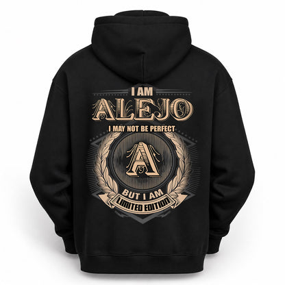 ALEJO 2K-101–Personalized Name Quote Apparel “I Am NAME May Not Be Perfect But I Am Limited Edition”
