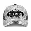 ALEXANDRE TC01 HH79 Team Your Name Hat, Personalized Camo Baseball Cap, Custom Family Gift, Gift for Him Her