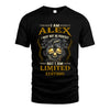 I Am Alex, I May Not Be Perfect, But I Am Limited Edition – Personalized Skull T-Shirt