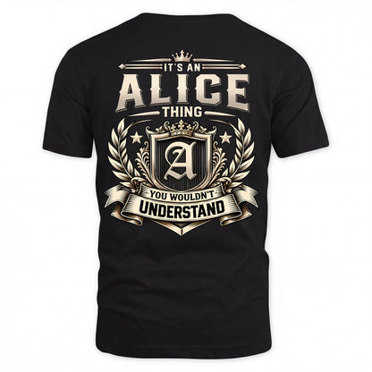 ALICE HH-F006 Thing Personalized Name T Shirt – You Wouldn’t Understand
