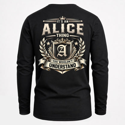 ALICE HH-F006 Thing Personalized Name T Shirt – You Wouldn’t Understand