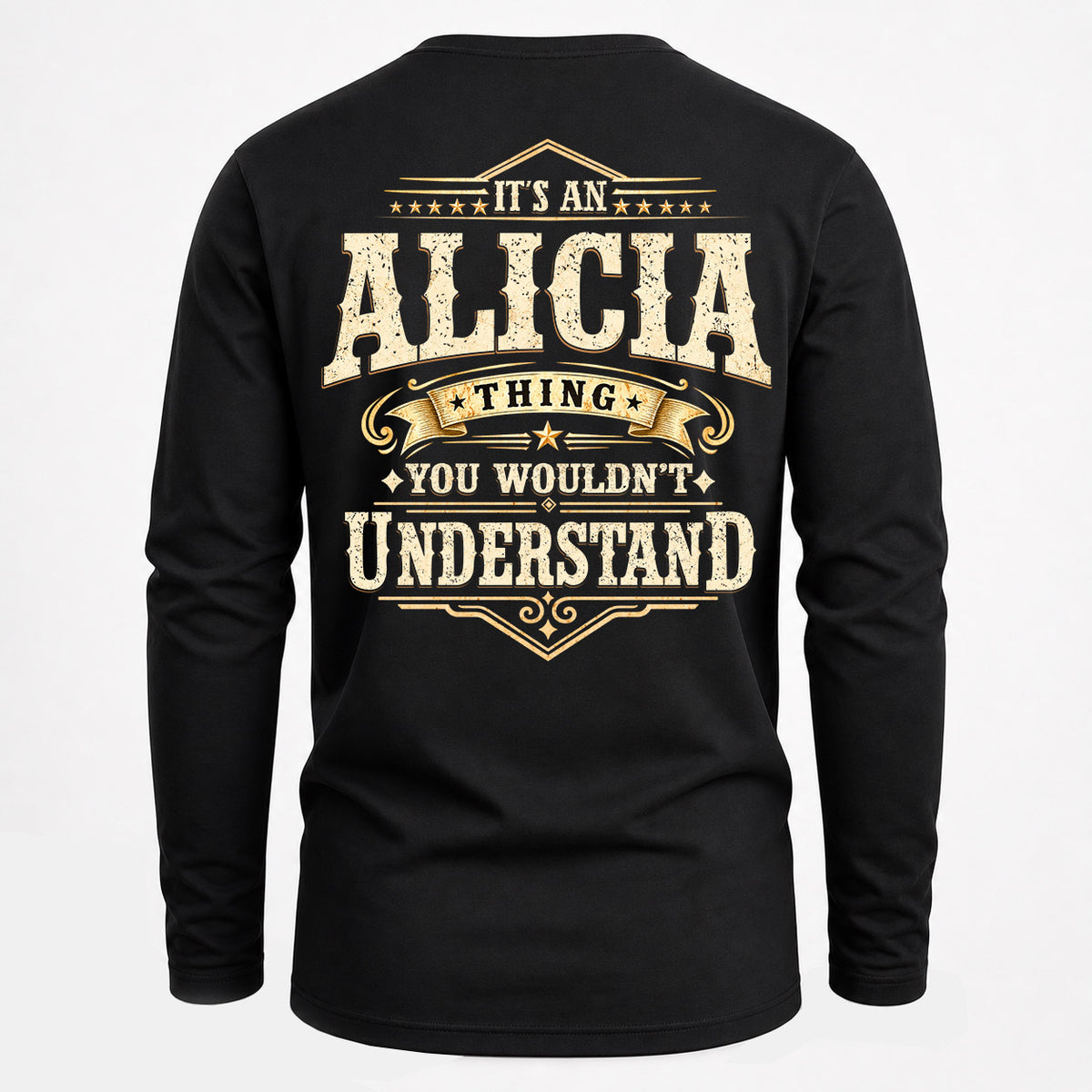 ALICIA HH-F003–Personalized Name Quote Apparel “It’s an NAME Thing You Wouldn’t Understand”