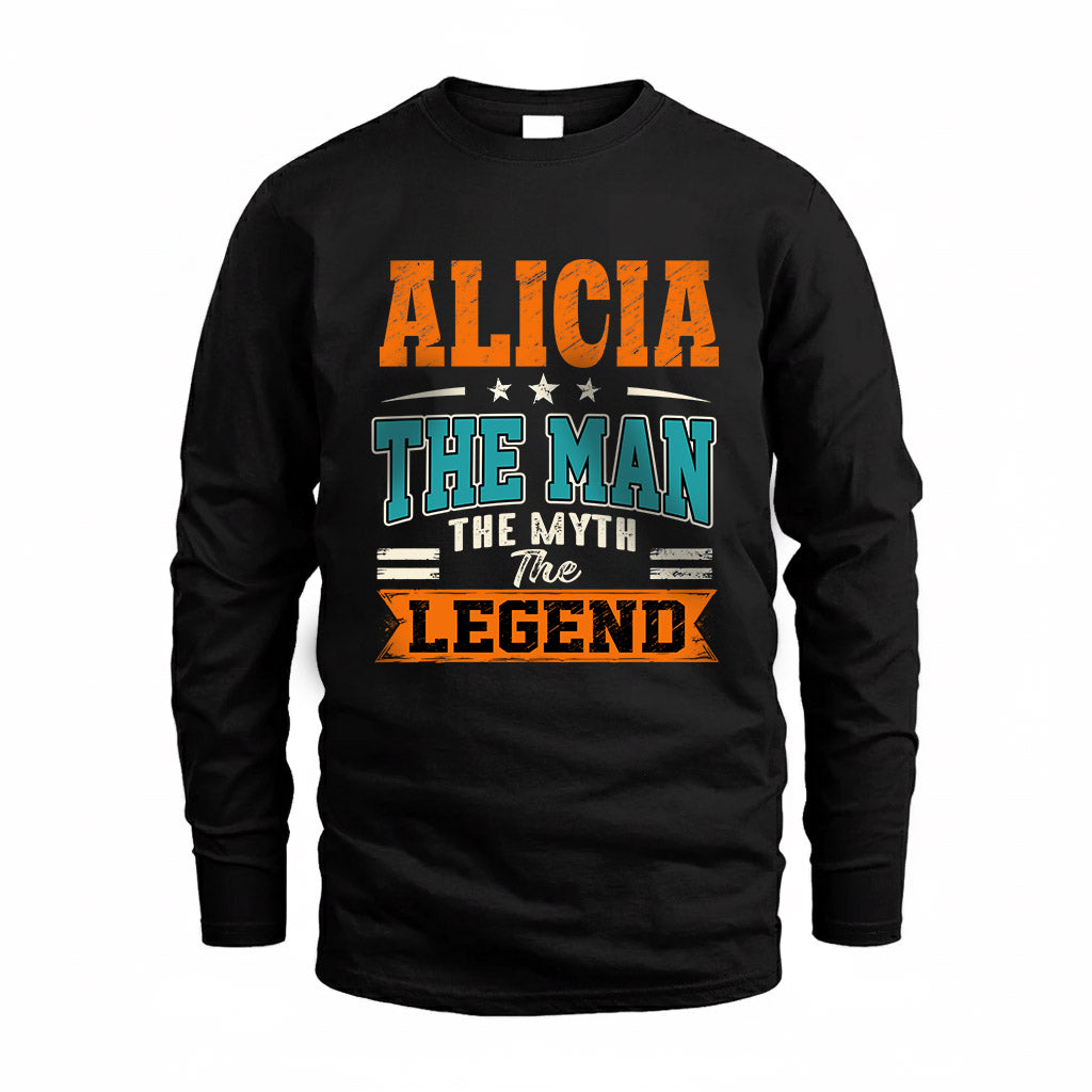 ALICIA HH F007 The Man The Myth The Legend Personalized Shirt – Gift for Men