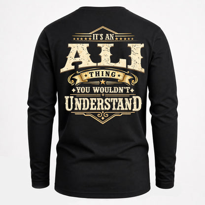 ALI HH-F003–Personalized Name Quote Apparel “It’s an NAME Thing You Wouldn’t Understand”