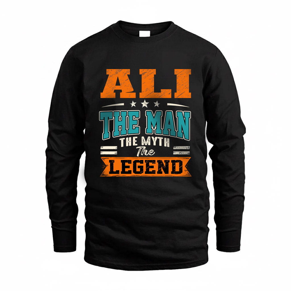 ALI HH F007 The Man The Myth The Legend Personalized Shirt – Gift for Men