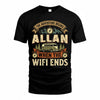 ALLAN TT898-K6-229 – Personalized Funny Camping Quote Apparel “The Adventure Begins When The WiFi Ends”