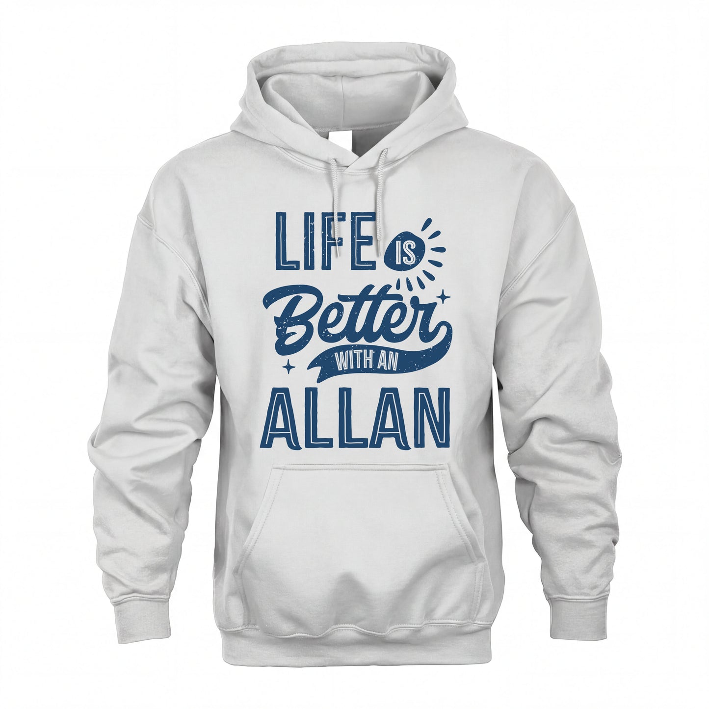 ALLAN HH88-K2–Personalized Name Quote T-Shirt Life Is Better With Unisex Gift