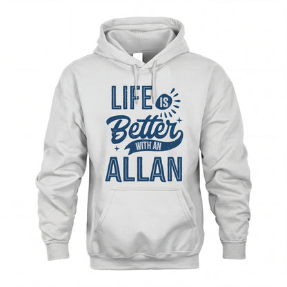 ALLAN HH88-K2–Personalized Name Quote T-Shirt Life Is Better With Unisex Gift