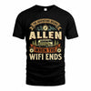 ALLEN TT898-K6-229 – Personalized Funny Camping Quote Apparel “The Adventure Begins When The WiFi Ends”