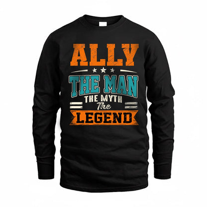 ALLY HH F007 The Man The Myth The Legend Personalized Shirt – Gift for Men