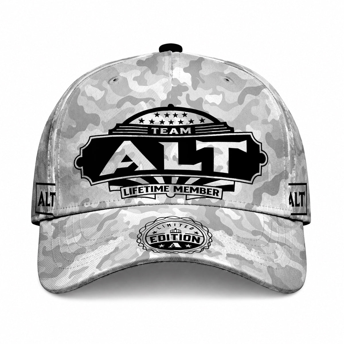 ALT TC01 HH79 Team Your Name Hat, Personalized Camo Baseball Cap, Custom Family Gift, Gift for Him Her