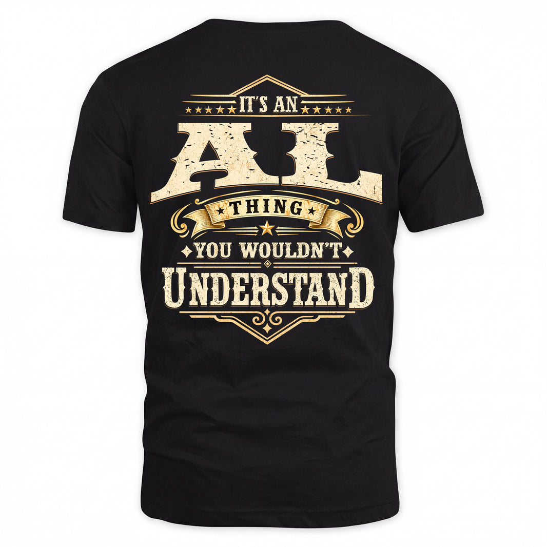 AL HH-F003–Personalized Name Quote Apparel “It’s an NAME Thing You Wouldn’t Understand”