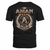 AMAN 2K-101–Personalized Name Quote Apparel “I Am NAME May Not Be Perfect But I Am Limited Edition”