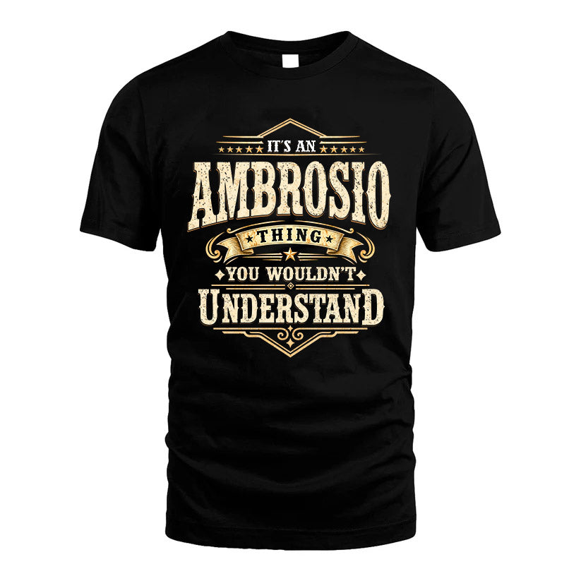 AMBROSIO HH-F009–Personalized Name Quote Apparel “It’s an NAME Thing You Wouldn’t Understand”