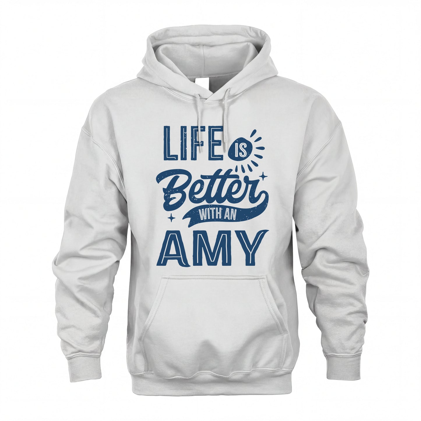 AMY HH88-K2–Personalized Name Quote T-Shirt Life Is Better With Unisex Gift