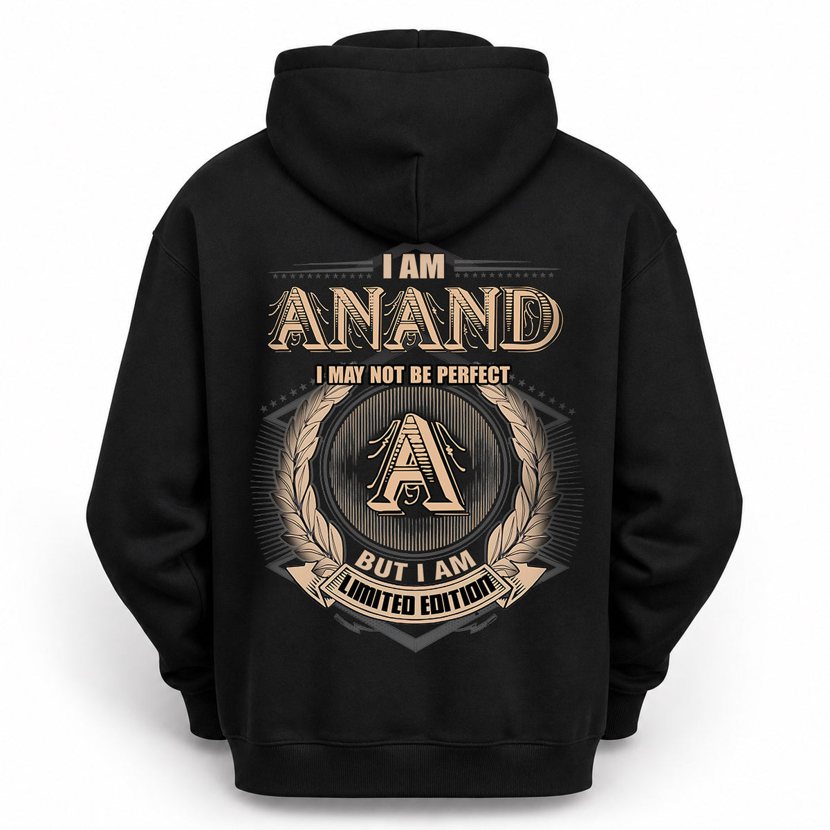 ANAND 2K-101–Personalized Name Quote Apparel “I Am NAME May Not Be Perfect But I Am Limited Edition”