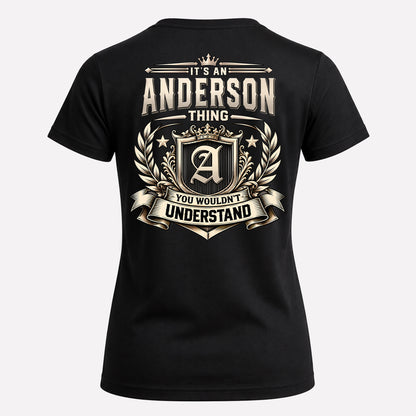ANDERSON HH-F006 Thing Personalized Name T Shirt – You Wouldn’t Understand