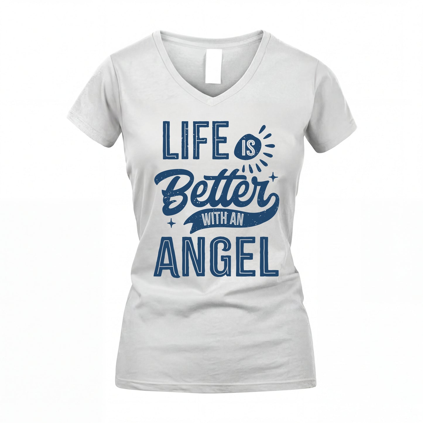 ANGEL HH88-K2–Personalized Name Quote T-Shirt Life Is Better With Unisex Gift