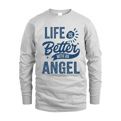 ANGEL HH88-K2–Personalized Name Quote T-Shirt Life Is Better With Unisex Gift