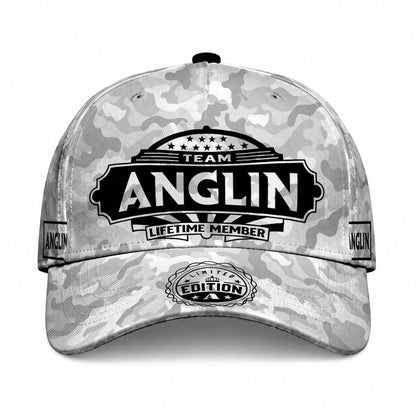 ANGLIN TC01 HH79 Team Your Name Hat, Personalized Camo Baseball Cap, Custom Family Gift, Gift for Him Her