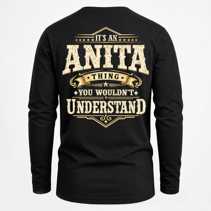 ANITA HH-F003–Personalized Name Quote Apparel “It’s an NAME Thing You Wouldn’t Understand”