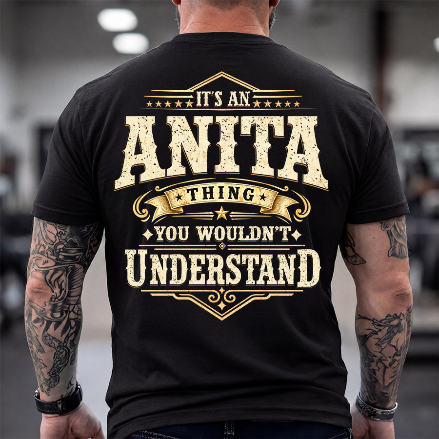 ANITA HH-F003–Personalized Name Quote Apparel “It’s an NAME Thing You Wouldn’t Understand”