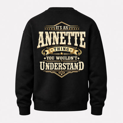 ANNETTE HH-F003–Personalized Name Quote Apparel “It’s an NAME Thing You Wouldn’t Understand”