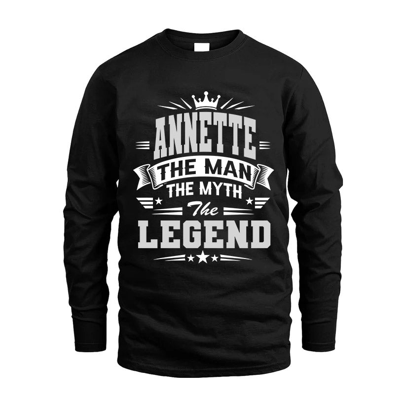 ANNETTE HH F004 The Man The Myth The Legend Personalized Shirt – Gift for Men