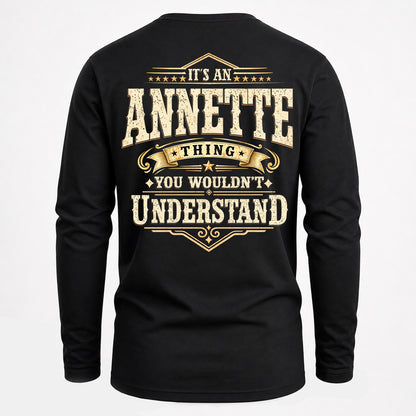 ANNETTE HH-F003–Personalized Name Quote Apparel “It’s an NAME Thing You Wouldn’t Understand”