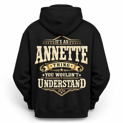 ANNETTE HH-F003–Personalized Name Quote Apparel “It’s an NAME Thing You Wouldn’t Understand”