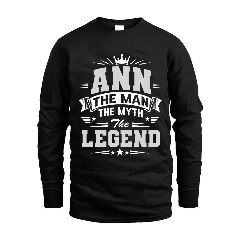 ANN HH F004 The Man The Myth The Legend Personalized Shirt – Gift for Men