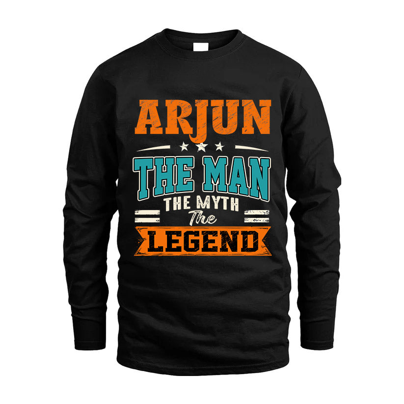 ARJUN HH F007 The Man The Myth The Legend Personalized Shirt – Gift for Men