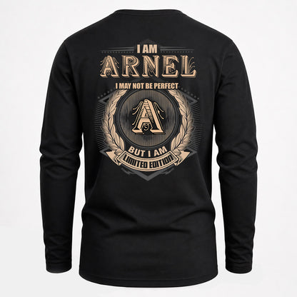 ARNEL 2K-101–Personalized Name Quote Apparel “I Am NAME May Not Be Perfect But I Am Limited Edition”