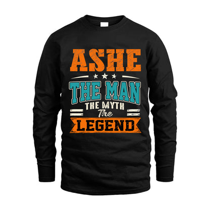 ASHE HH F007 The Man The Myth The Legend Personalized Shirt – Gift for Men