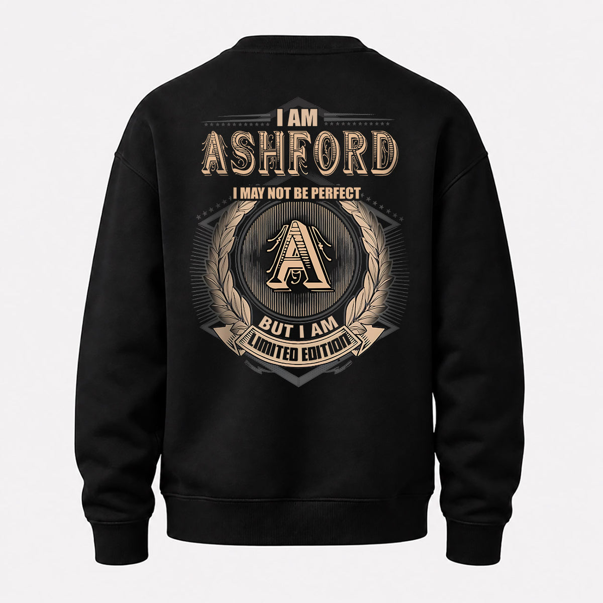 ASHFORD 2K-101–Personalized Name Quote Apparel “I Am NAME May Not Be Perfect But I Am Limited Edition”