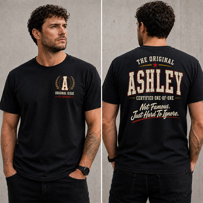 ASHLEY W65-F6-168 – Personalized Original Issue Apparel “The Original NAME Certified One-of-One"
