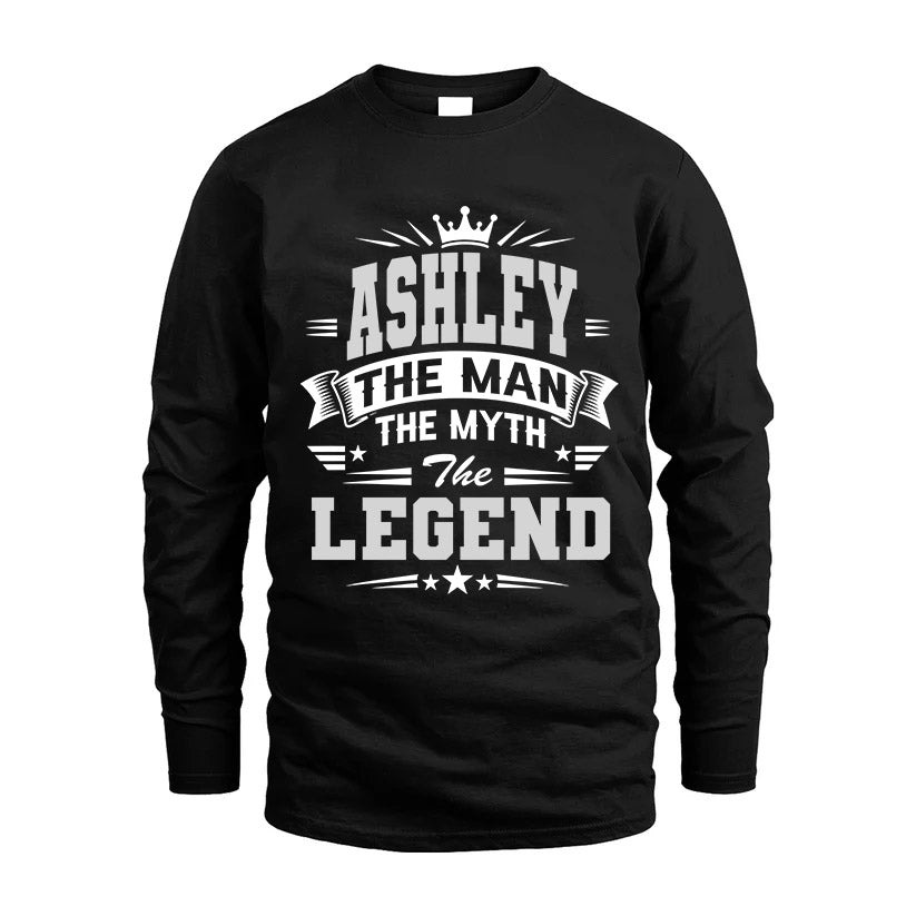 ASHLEY HH F004 The Man The Myth The Legend Personalized Shirt – Gift for Men
