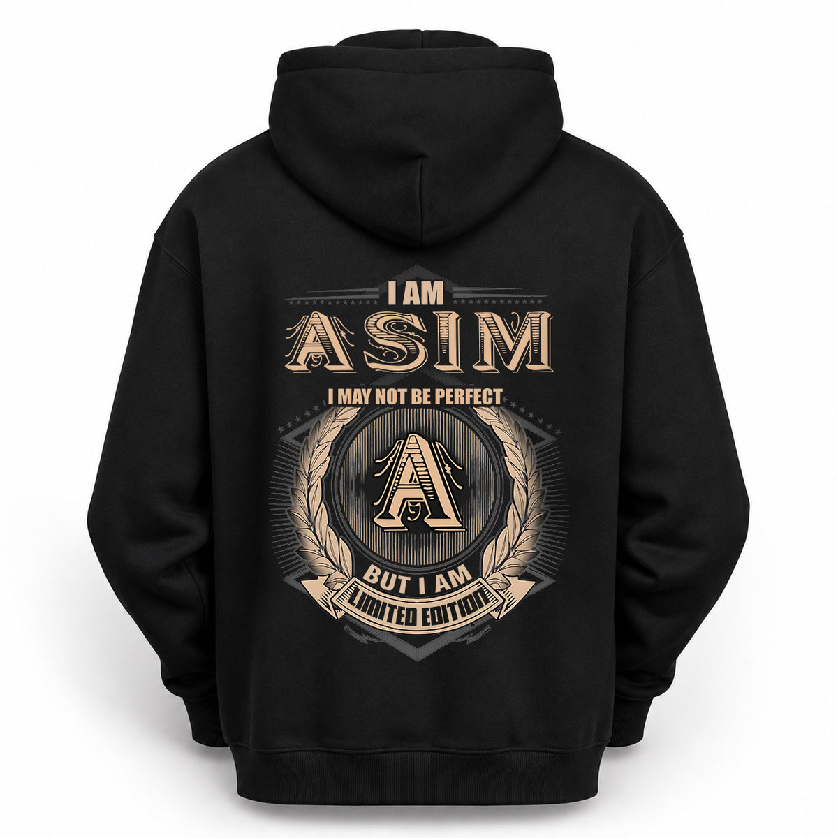 ASIM 2K-101–Personalized Name Quote Apparel “I Am NAME May Not Be Perfect But I Am Limited Edition”