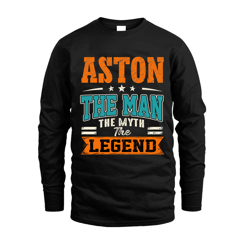 ASTON HH F007 The Man The Myth The Legend Personalized Shirt – Gift for Men