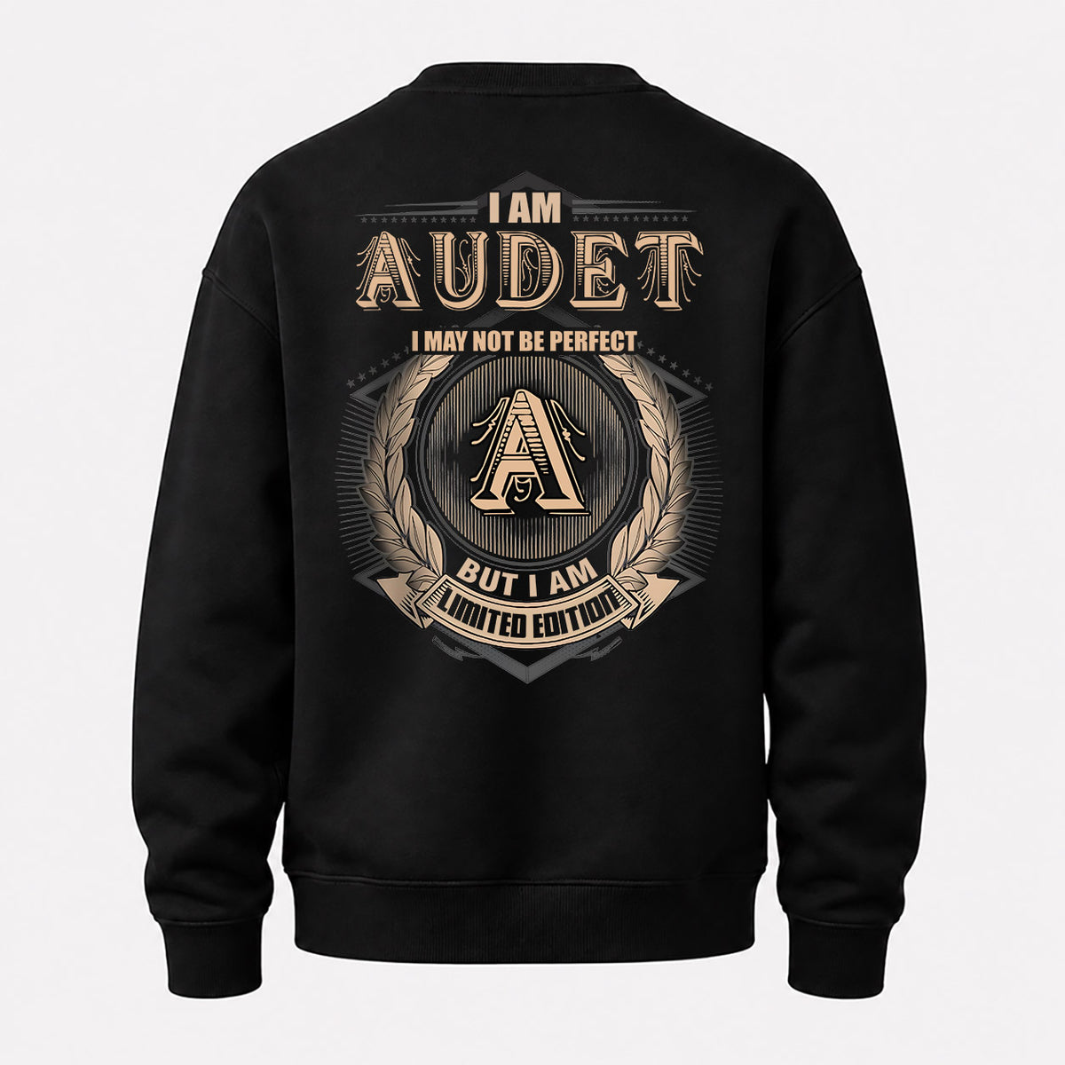 AUDET 2K-101–Personalized Name Quote Apparel “I Am NAME May Not Be Perfect But I Am Limited Edition”