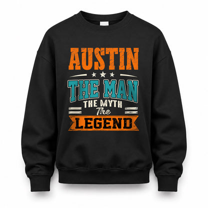 AUSTIN HH F007 The Man The Myth The Legend Personalized Shirt – Gift for Men