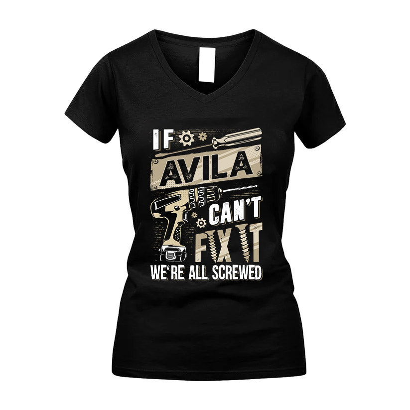 AVILA HH-F001 Can’t Fix It, We’re All Screwed – Personalized Handyman T-Shirt