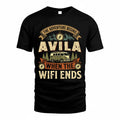 AVILA TT898-K6-229 – Personalized Funny Camping Quote Apparel “The Adventure Begins When The WiFi Ends”
