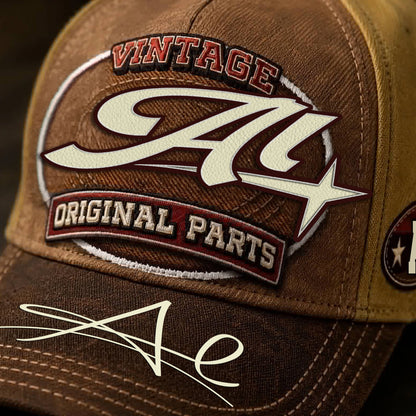 AL TC02 HH79  Personalized Name Baseball Cap, Vintage Retro Hat, Custom Gift for Him & Her