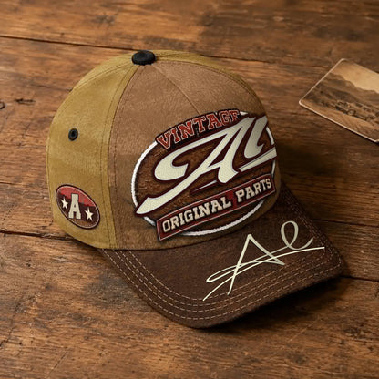 AL TC02 HH79  Personalized Name Baseball Cap, Vintage Retro Hat, Custom Gift for Him & Her