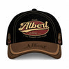 ALBERT  TC06 HH79 Personalized Distressed Baseball Cap, Custom Retro Trucker Hat, Statement Dad Cap
