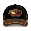 ALBERTO  TC06 HH79 Personalized Distressed Baseball Cap, Custom Retro Trucker Hat, Statement Dad Cap