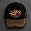 ALI  TC06 HH79 Personalized Distressed Baseball Cap, Custom Retro Trucker Hat, Statement Dad Cap